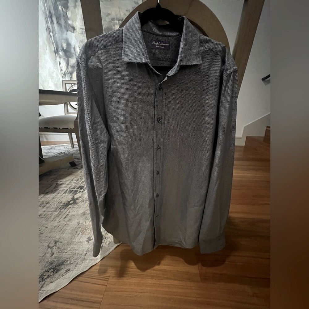 Ralph Lauren purple label mens button down Shirt size 17 (XL)